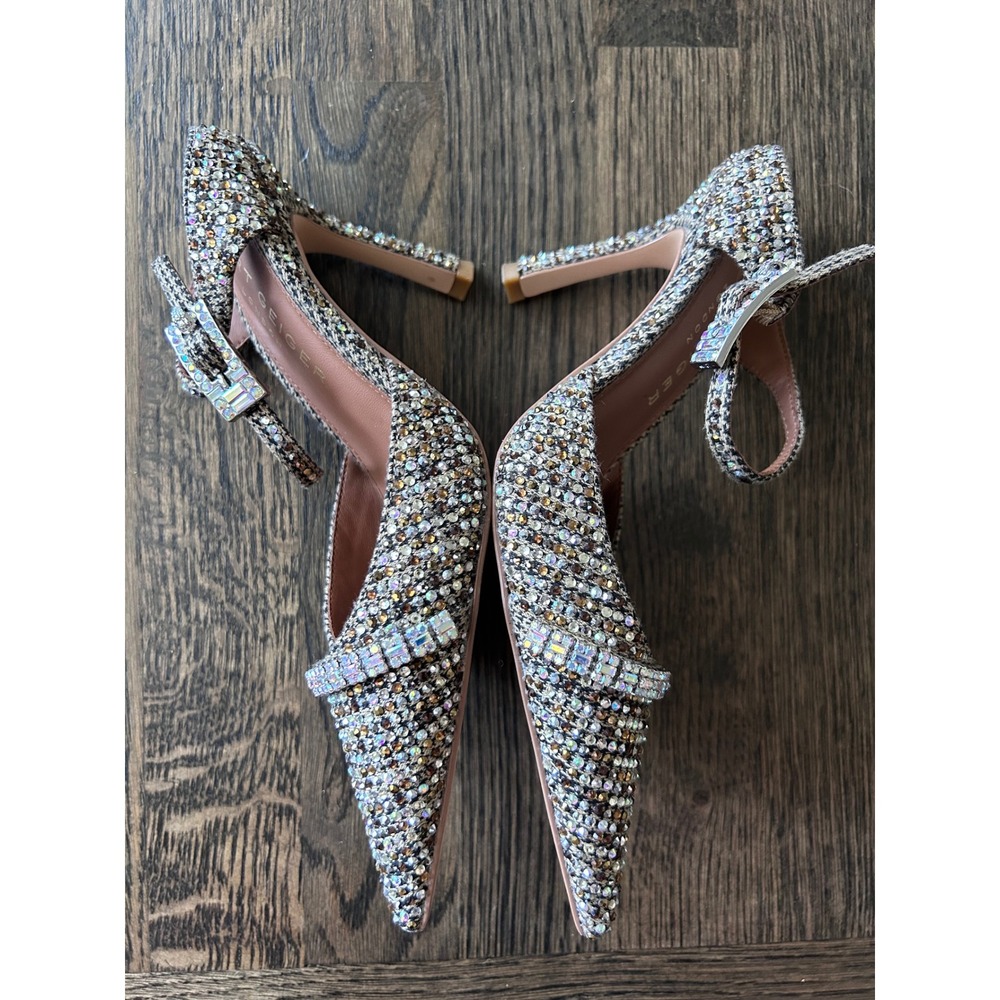 Kurt Geiger London Bond Crystal Embellished d'Orsay Pumps Size 5.5 Heels EU 35.5 - Picture 6 of 8